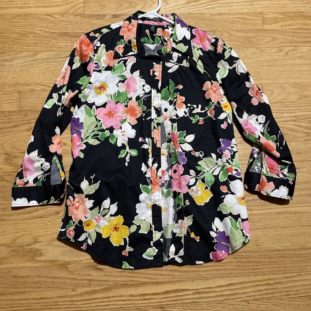 Ralph Lauren Flowers Shirt Size Medium